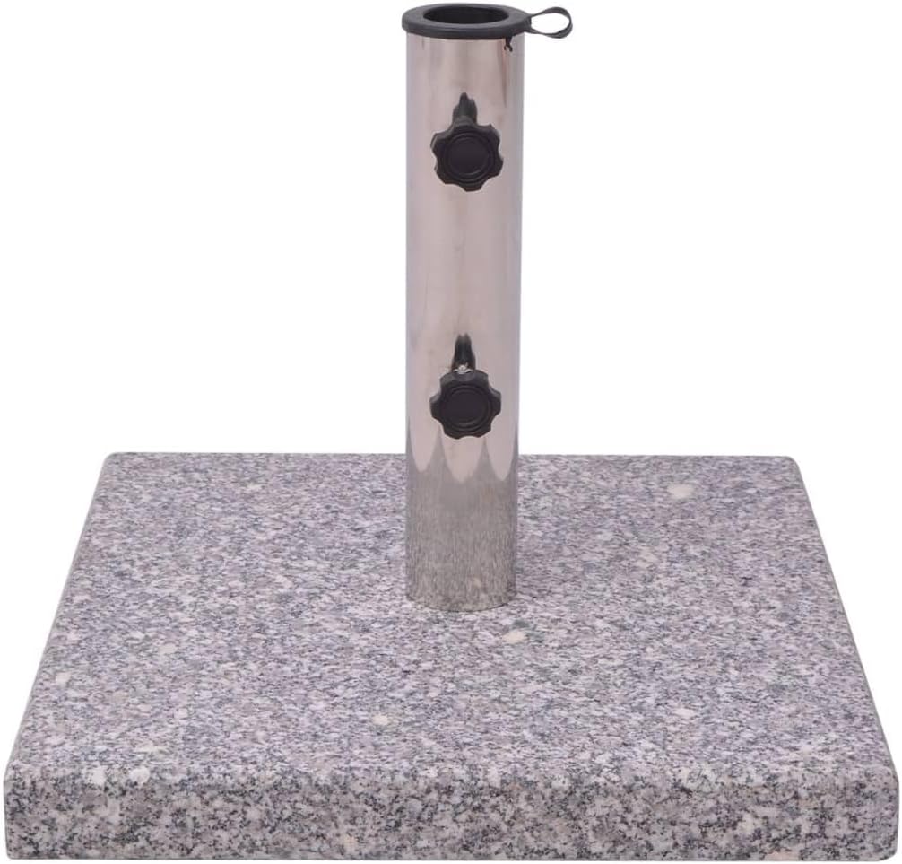 vidaXL Parasol Base Square 15.7"x15.7" Garden Beach Umbrella Stand Holder