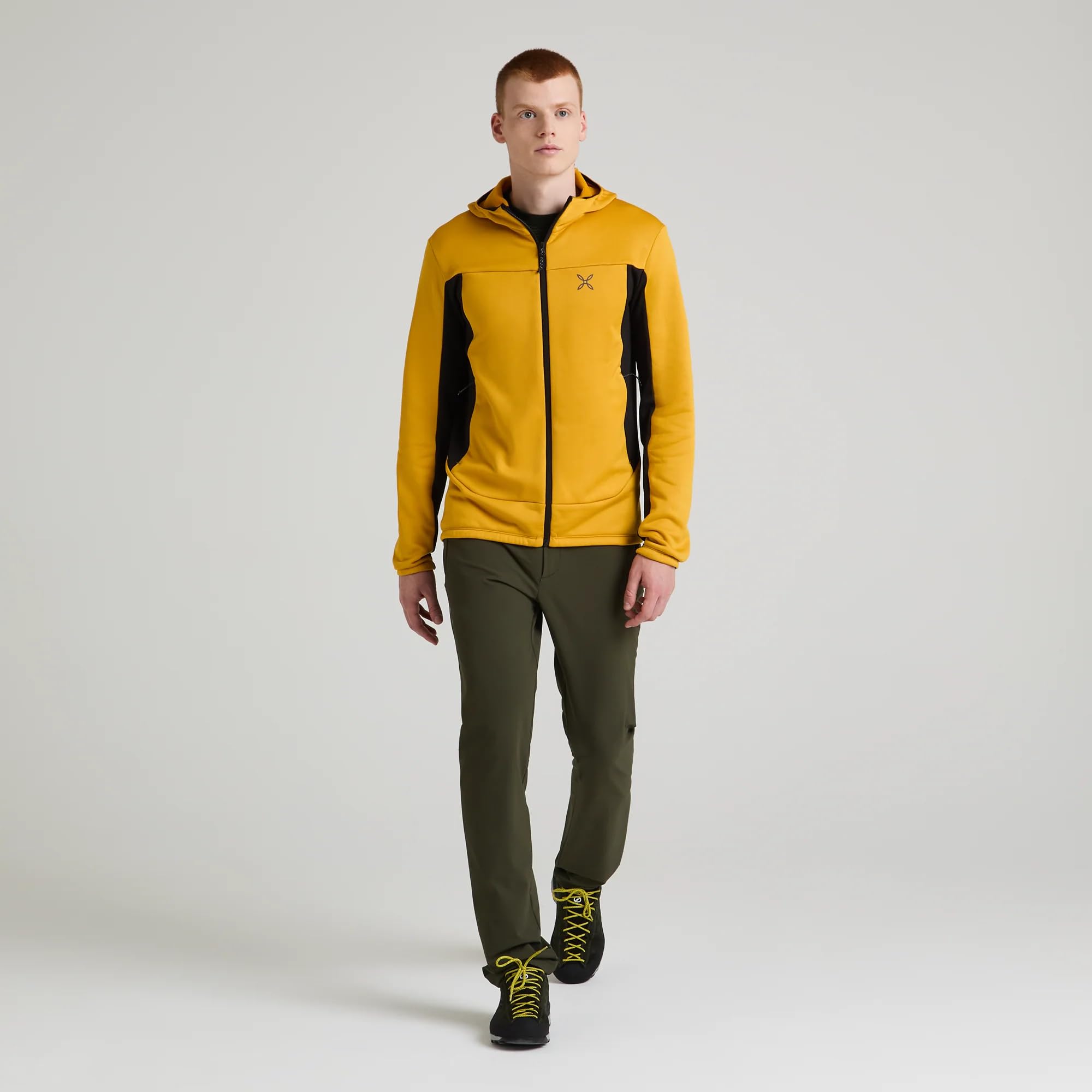 MONTURA Pulse Hooded Uomo, Felpa Full Zip per Outdoor e Tempo Libero