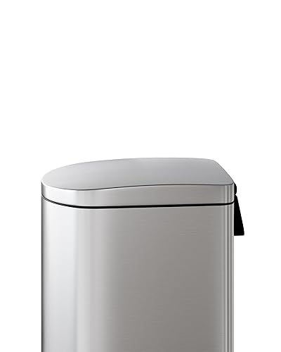Miniatura 9 de Garvee Basurero de cocina de acero inoxidable de 13 galones  50 litros con tapa, cubo de basura delgado a prueba de óxido, cubo de basura grande de