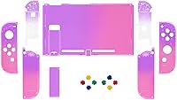 Vista 2 de eXtremeRate DIY Replacement Shell Buttons for Nintendo Switch, Back Plate for Switch Console, Housing Case with Colorful Buttons for Joycon Handheld
