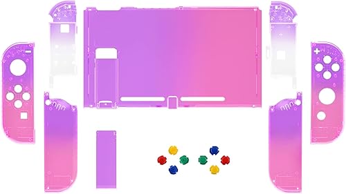 Miniatura 2 de eXtremeRate DIY Replacement Shell Buttons for Nintendo Switch, Back Plate for Switch Console, Housing Case with Colorful Buttons for Joycon Handheld