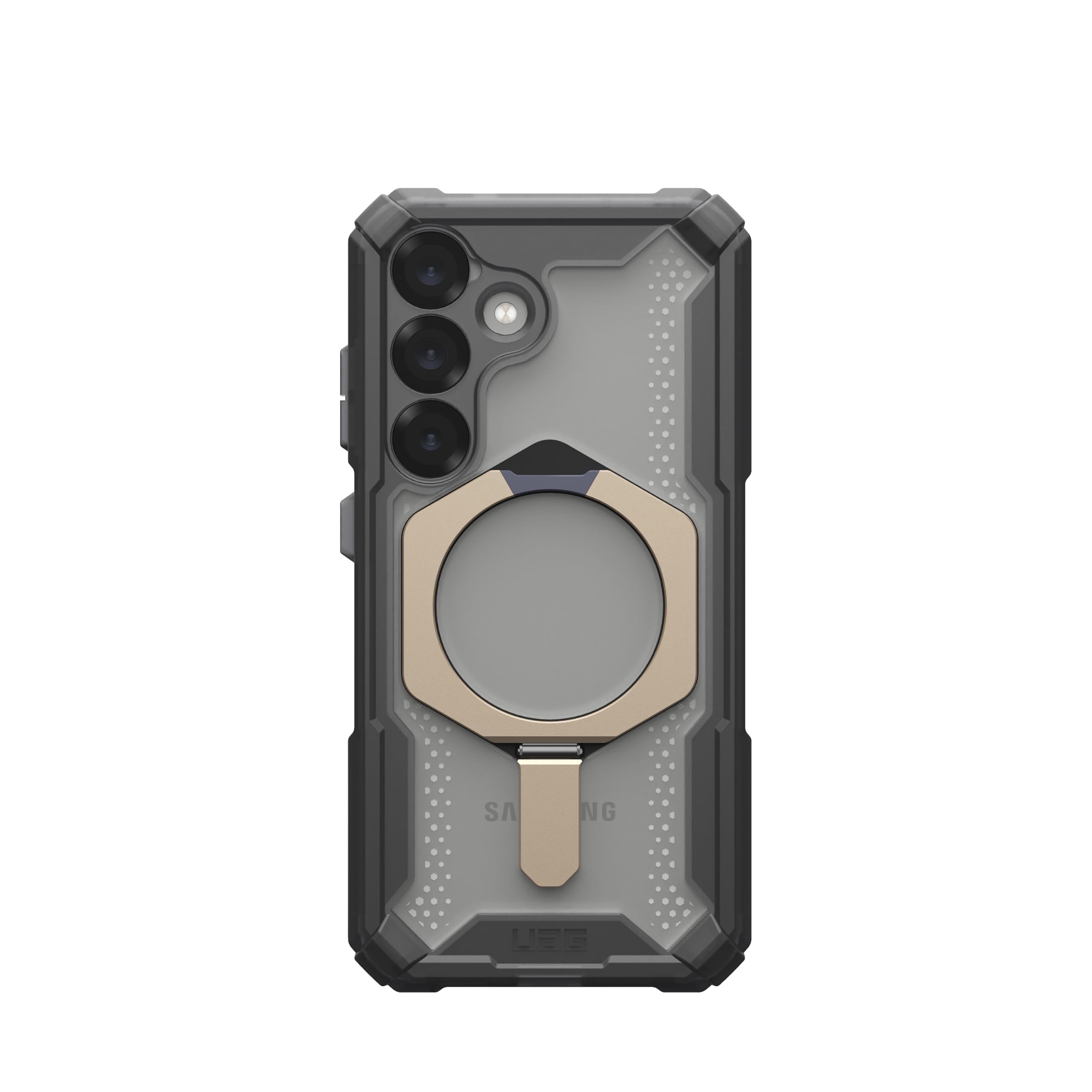 URBAN ARMOR GEAR Plasma XTE Custodia per Samsung Galaxy S25 (progettata per Samsung certificata, custodia compatibile con ricarica wireless) ash (trasparente) titanio
