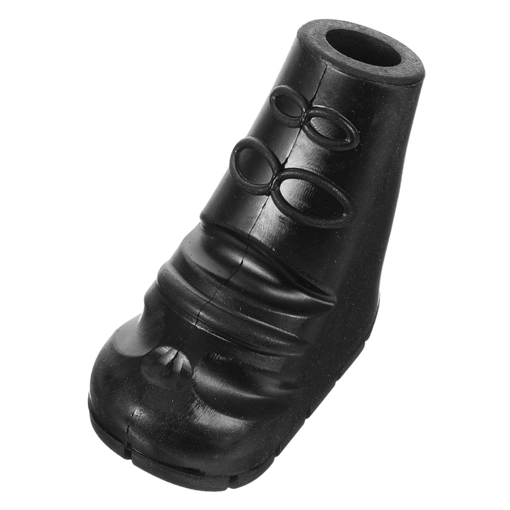 Balacoo Durable Trekking Pole Rubber Tips Skid Foot Covers for Walking Canes and Crutches High Strength Foot Pads Cane Accessories for Stability and Balance