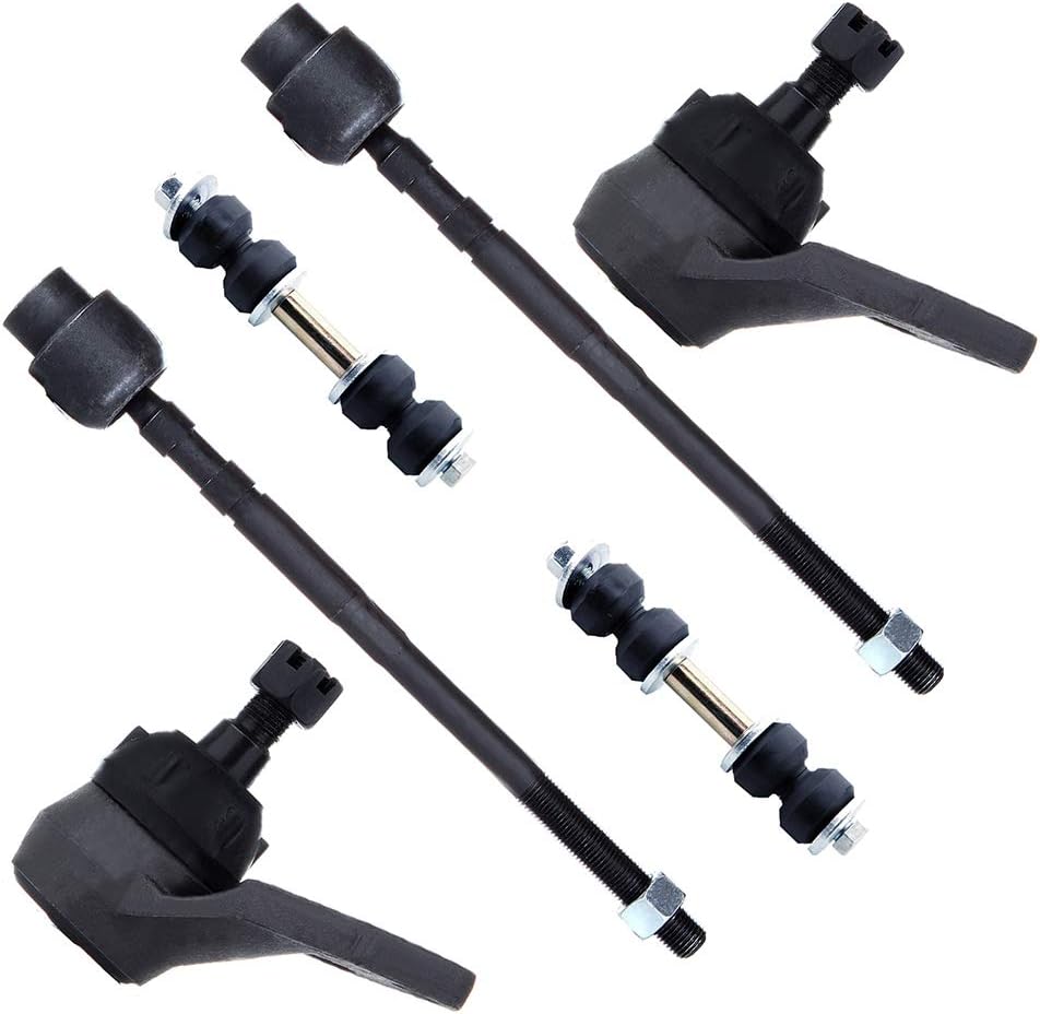 SCITOO 6PCS Set Suspension Kit Tie Rod Ends Ball Joints Sway Bar End Links For Buick LeSabre Park Avenue,For Cadillac Commercial Chassis,For Oldsmobile 88 98,For Pontiac Bonneville EV116 K5295 K8989