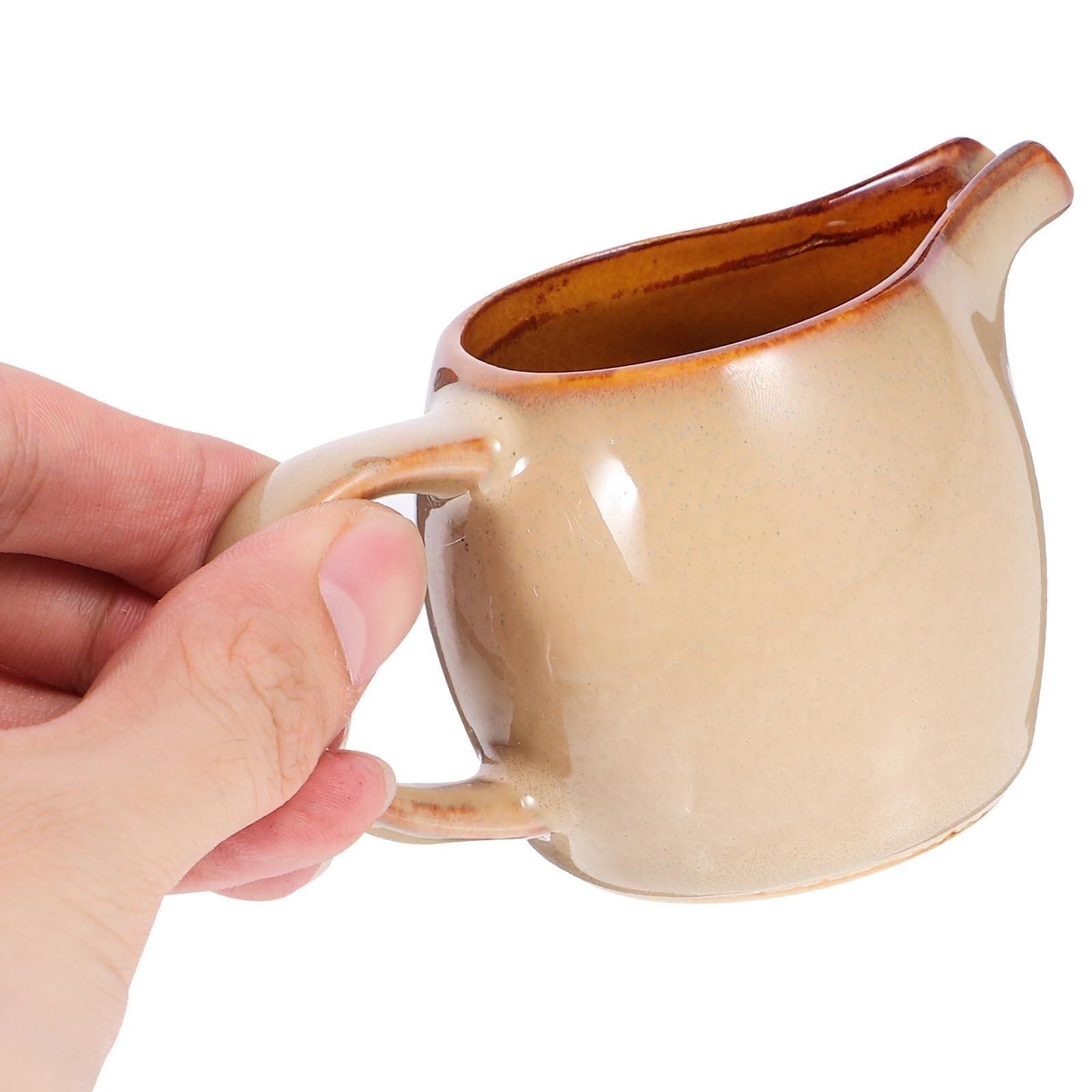 Ceramiczny sos i dzbanek - niebieski dozownik do sosu do sosów do sosów do sosów syropowych do kawy, mleka, sosu sojowego, elegancki garnek do serwowania do kuchni i jadalni