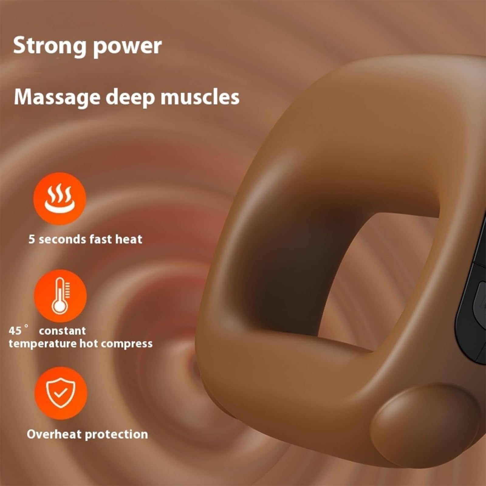 Pistolas de masaje muscular de percusión y tejido profundo con calor para atletas y todos, alivio del dolor, intensidad y velocidad ajustables, súper silenciosas, portátiles, regalo ideal