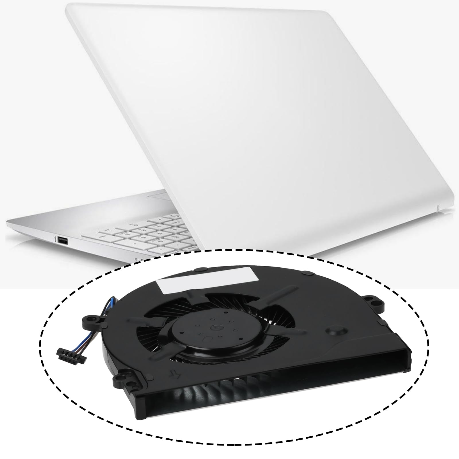 Ventola di Raffreddamento CPU per Laptop A 4 Pin 927918-001 NFB80A05H-003 Compatibile con HP Pavilion 14-BP 14-BK 15-CK 15-CC