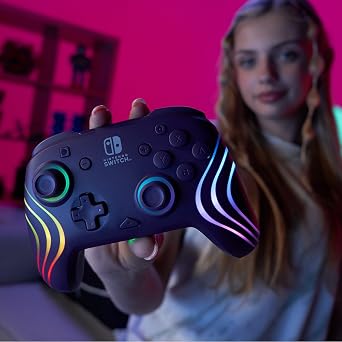 Official Afterglow Wave Wireless Controller Nintendo Switch - Purple