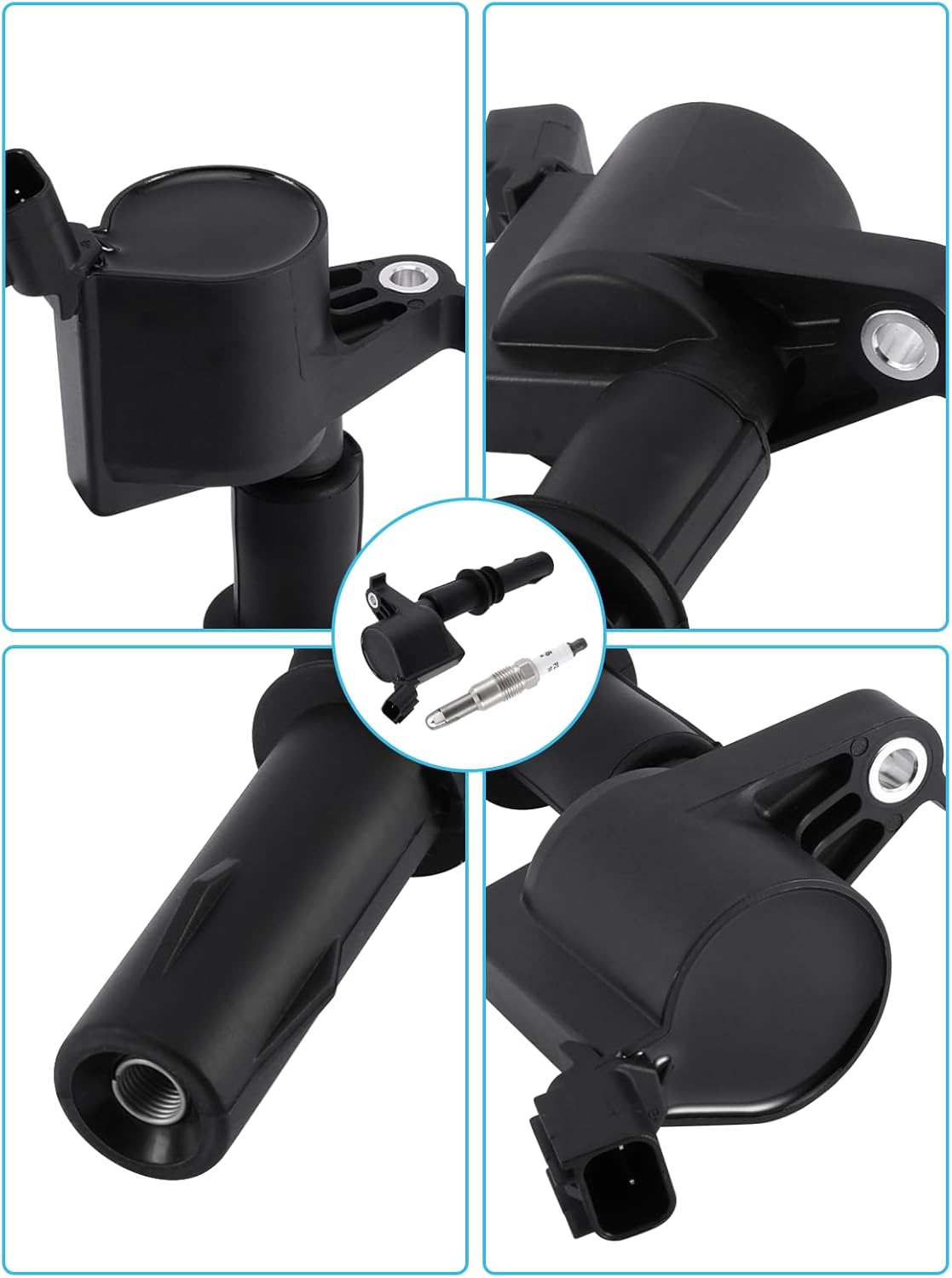 DG511 FD508 Ignition Coil Pack Spark Plug Platinum 8PCS (4.6L 5.4L 6.8L) 1999-2009 For Ford Expedition Explorer F150 F250 F350 F450 F550 Super Duty Mustang,For Lincoln Mark Navigator