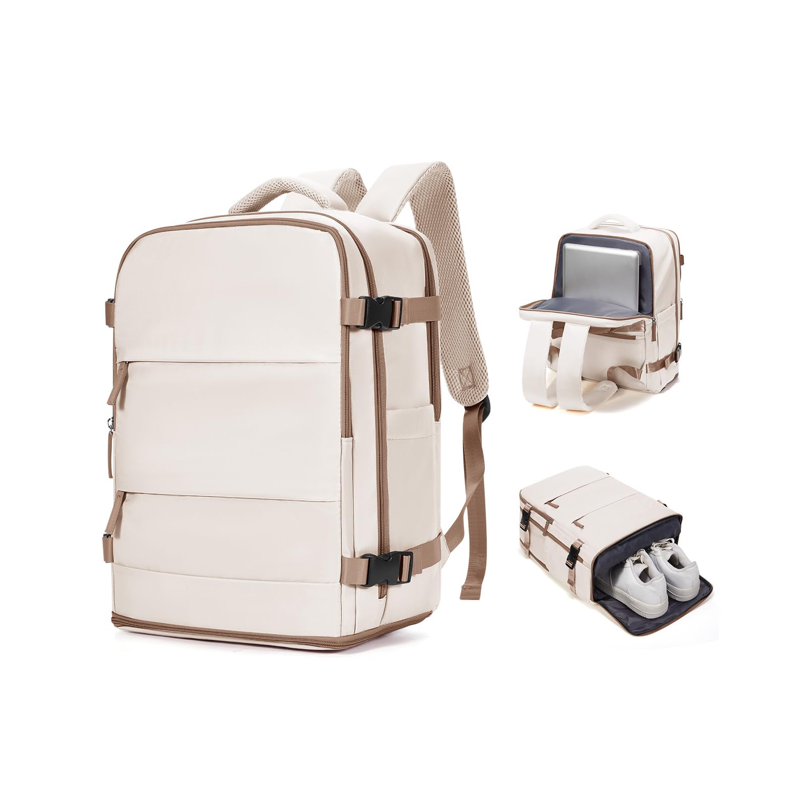 SZSYCN Vakuum Rucksack Mit Pumpe Ryanair Handgepäck 40x30x20 Reiserucksack 40x30x20 Wizzair Reiserucksack Flugzeug Handgepäck Easyjet Herren Damen Rucksack Freizeit Für 16-Zoll-Laptops