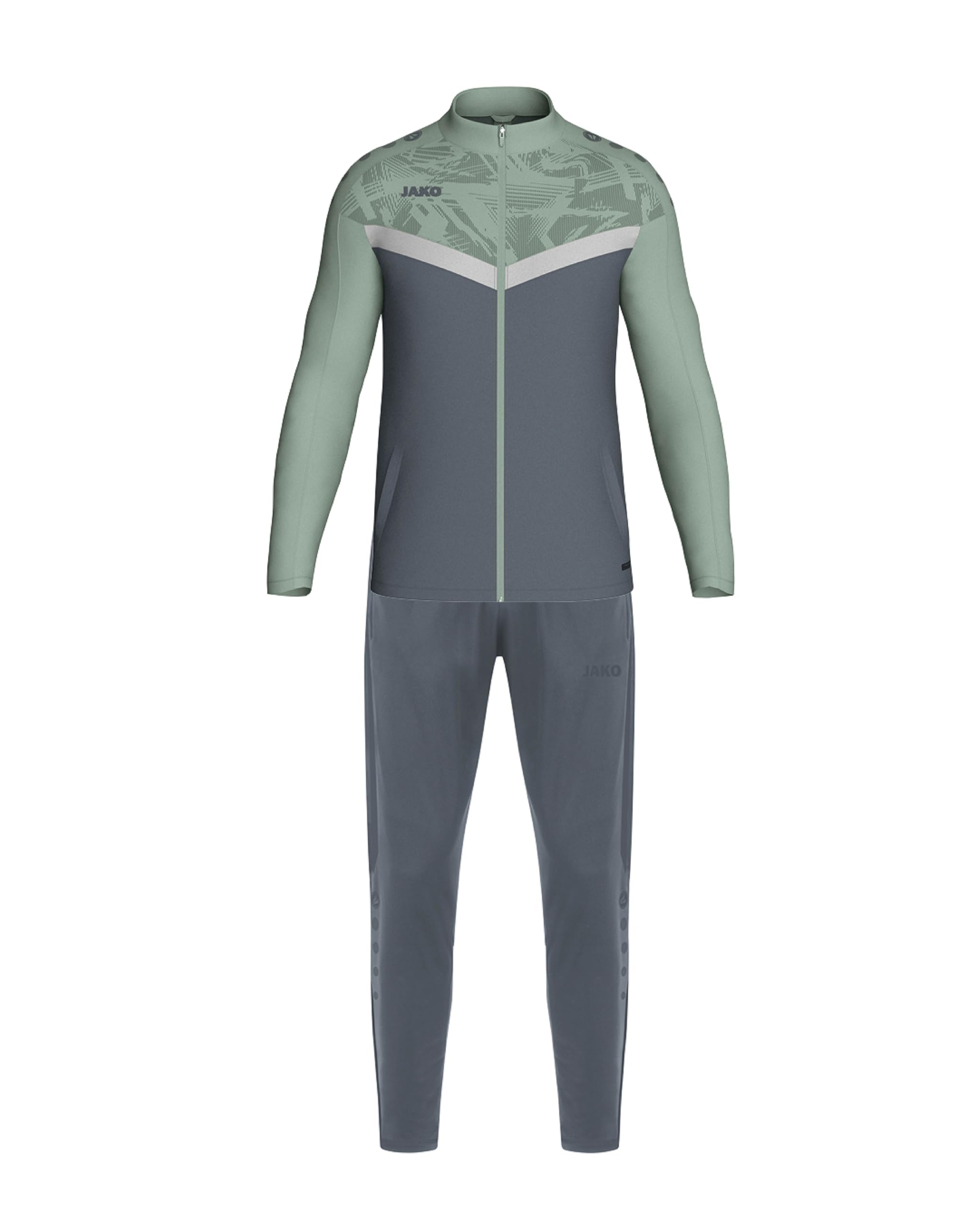 JAKO Unisex Polyesteranzug Iconic, anthra light/mintgrün/soft grey, 4XL