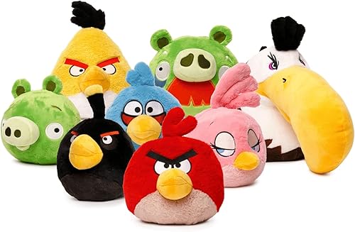 Miniatura 6 de Mighty Mojo Angry Birds - Green Pig - Muñeca de peluche coleccionable de 7 pulgadas, con licencia oficial, muñeca súper suave y adorable para niños