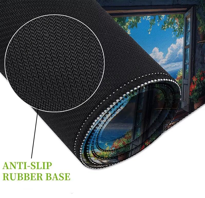 Mouse pad géant ordinateur et PC avec base en caoutchouc antidérapante