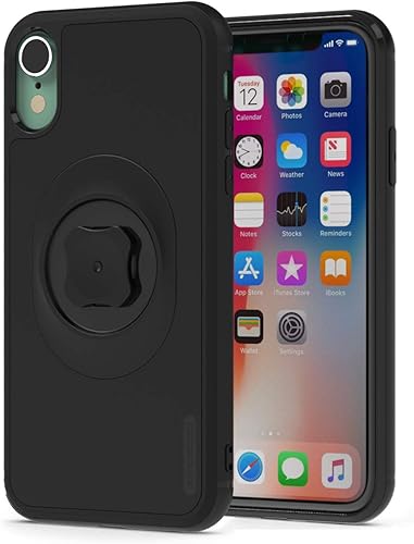 sincetop Funda a prueba de golpes con adaptador de montaje rápido para iPhone XXS (5.8 pies), fija rápidamente tu teléfono celular a cualquier