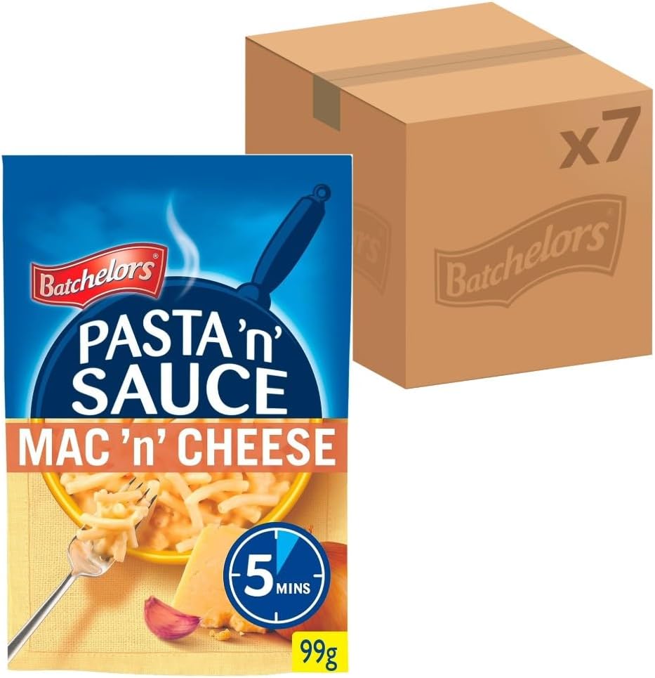 Pasta 'n' Sauce Mac 'N' Cheese Pasta Ready Meal, 99 g Packet (Pack of 7)