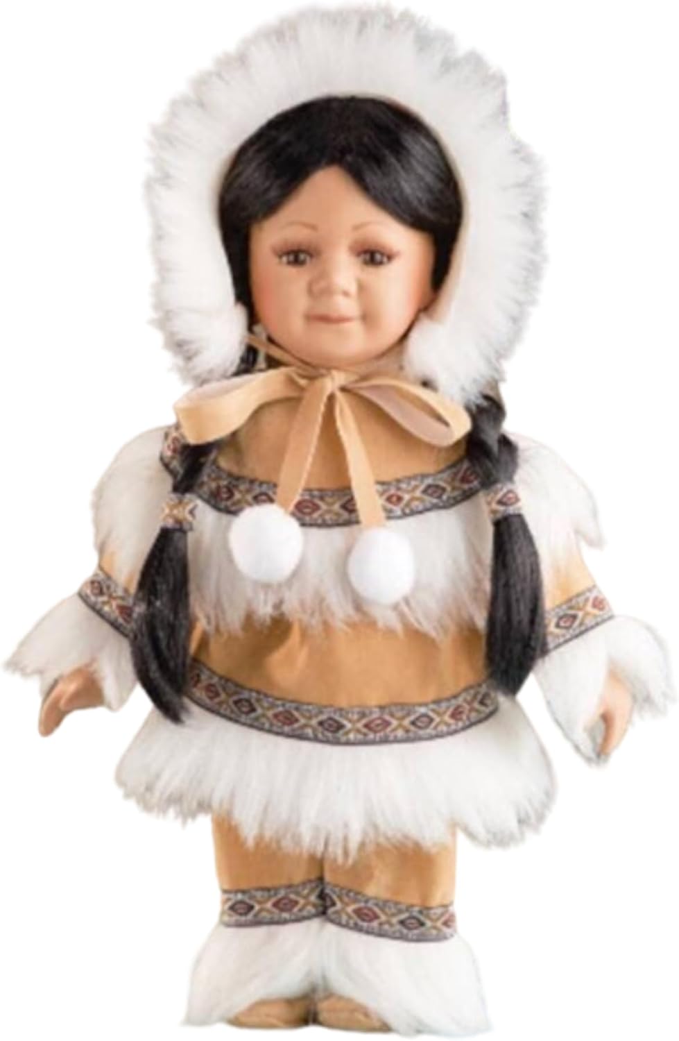 KINNEX COLLECTIONS SINCE 1997 12" Collectible Native American Indian Porcelain Doll - D12689 (Kachikan)