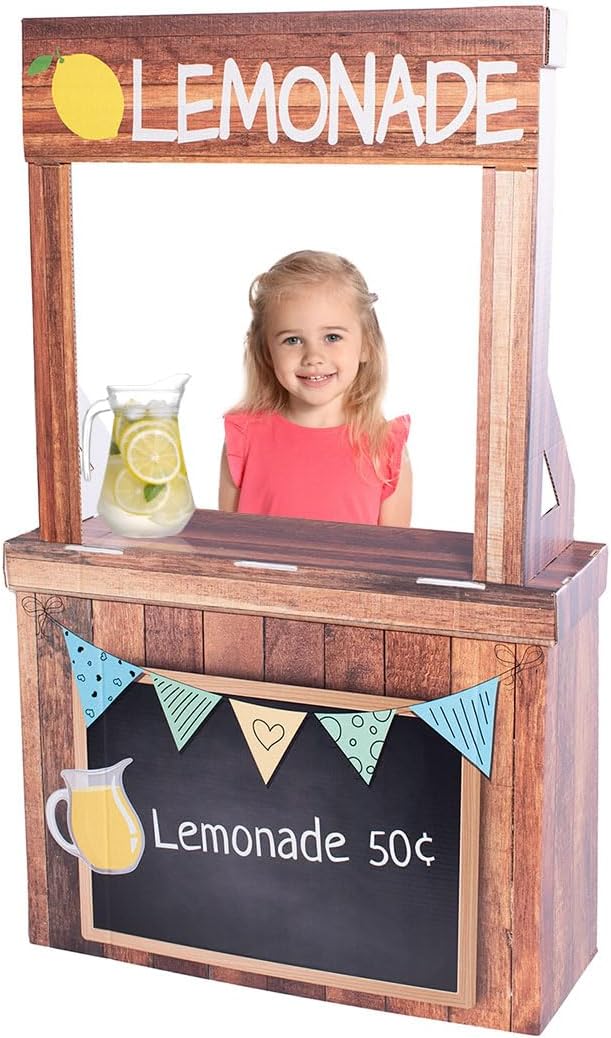 Anderson's Lemonade Stand Kid Booth Cardboard Standup, Event Decorations, School Decorations, Festivals, Carnival, Props, Photo Ops