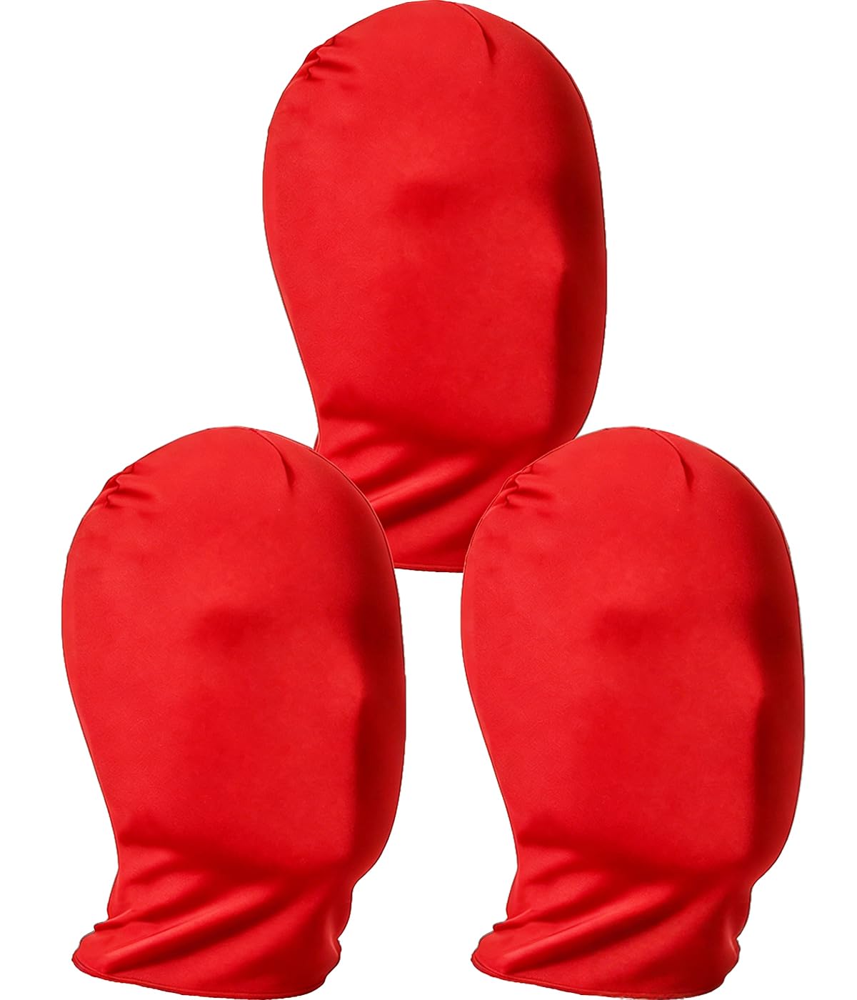 SRLLBBY 3 Pieces Full Face Mask, Stretchy Faceless Cloth Masks, Statue Inflatable Costume Accessory for Adult Men Women
