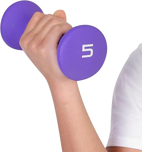 Miniatura 4 de Acouto Juego de 6 pesas de mano con estante, mancuernas de 2 libras, 3 libras y 5 libras para mujeres, culturismo, gimnasio, equipo de ejercicio