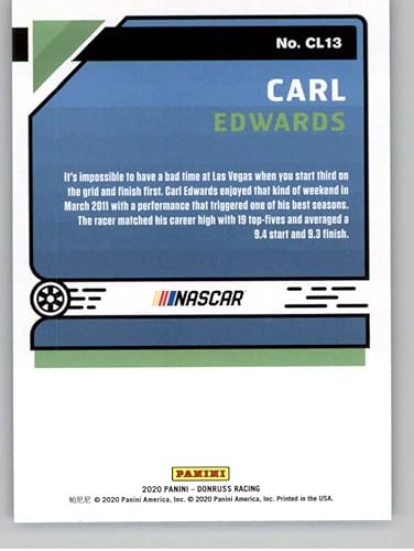 Miniatura 2 de 2020 Donruss Racing Classics CHECKERS #13 Carl Edwards ScottsRoush Fenway RacingFord Official NASCAR Trading Card made by Panini America