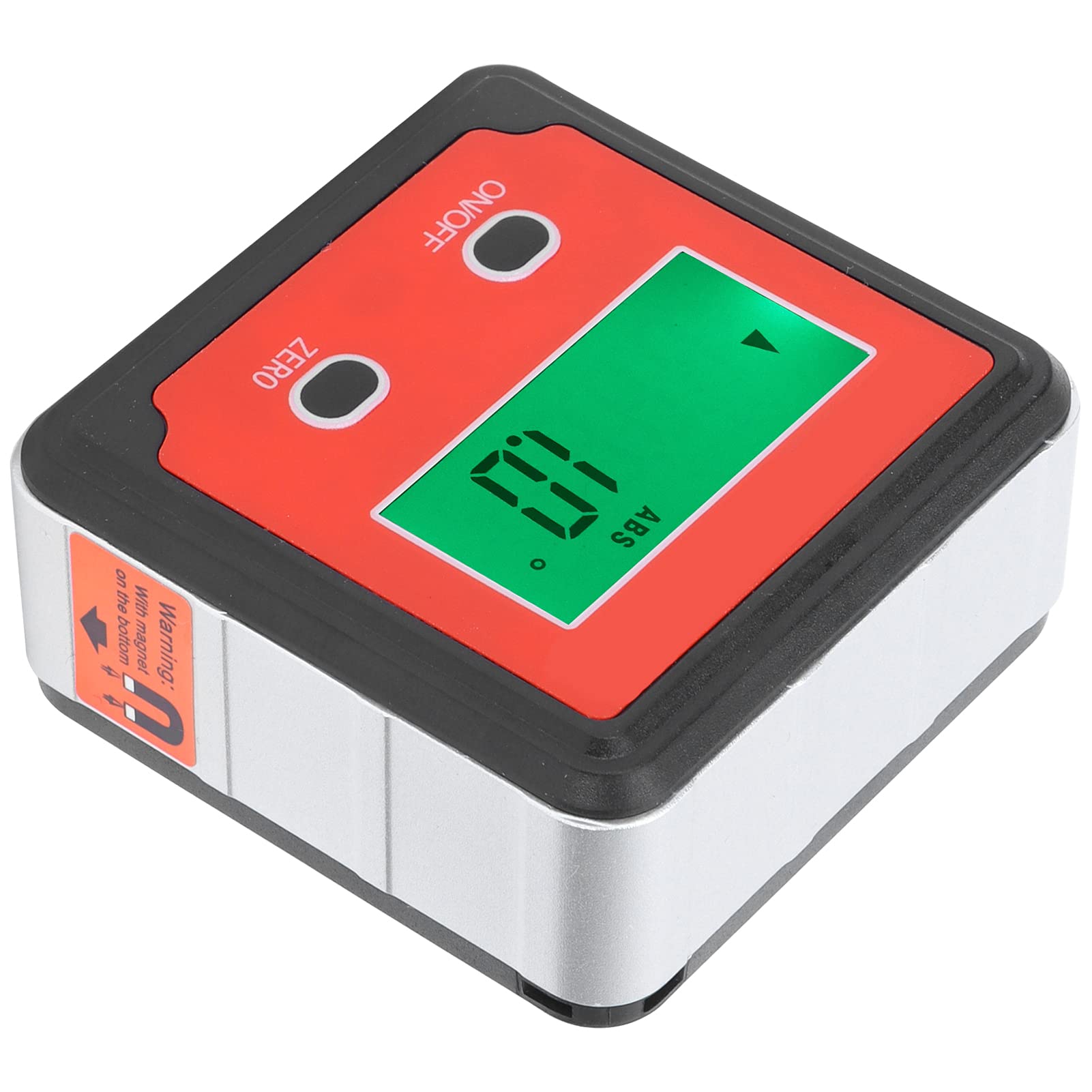 KUIDAMOS Inclinómetro Digital Medidor de ángulo de Nivel Preciso con Adsorción Magnética para Carpintería y Soldadura 60x60x28 Mm