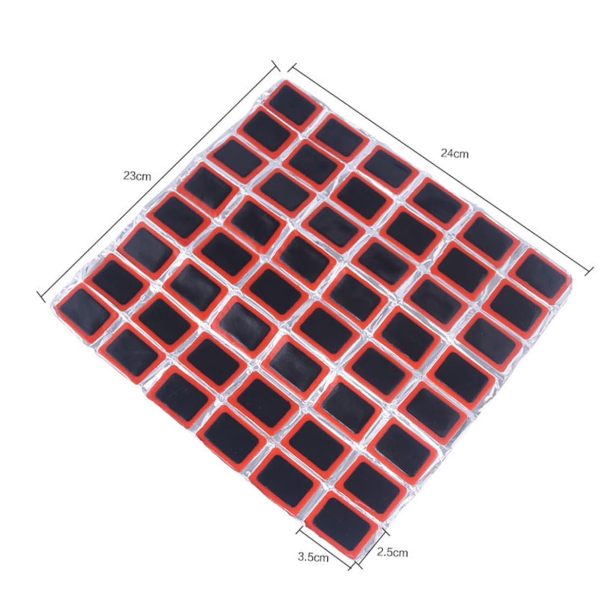 Abaodam 3Sheets Patch Repair Kit Lightweight Rubber Patches for Bicycle Inner Tube Easy to Use for Emergency Repairs Road