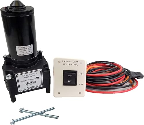 classAcustoms Motor y arnés de engranaje de aterrizaje para caravana de 5 rueda Botón de extensiónretracción con arnés incluido Ajuste Lipert y