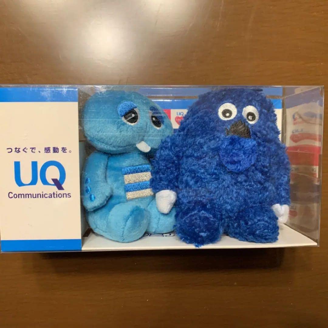 Amazon | UQモバイル 限定 青ガチャピン 青ムック フィギュア