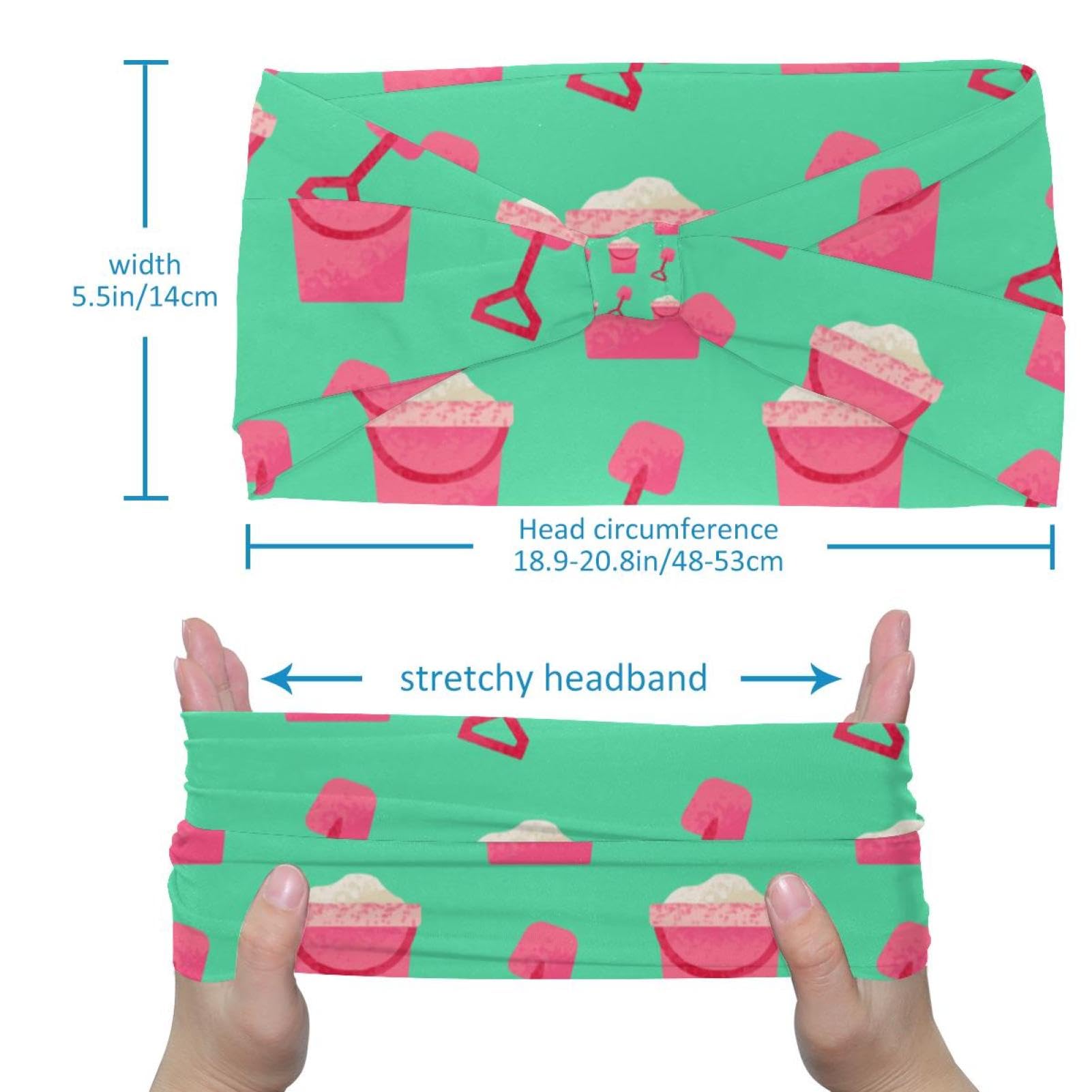 Lot de 6 bandeaux larges en forme de baleine pour femme, turban doux, antidérapant, élastique pour la sueur, le yoga, l'entraînement, le yoga