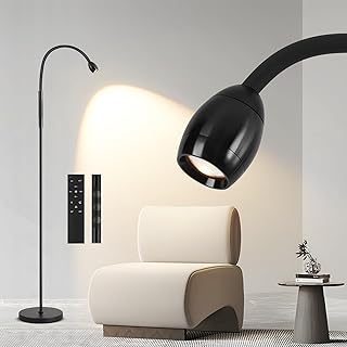 Adjustable Gooseneck LED Beam Floor Lamp, Standing Reading Lamp with Fle...