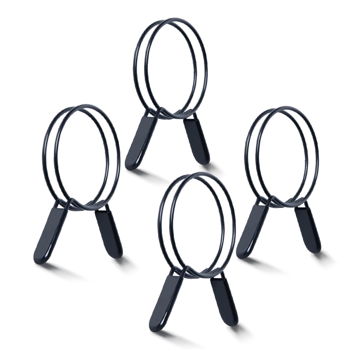 POWERTEC 5 Inch Double Loop Hose Clamps for Dust Collection Hose and Dryer Vent Hose, Quick Release Spring Clamps for Dust Collector and Dust Collection Fittings, 4 pack (70410-P2)