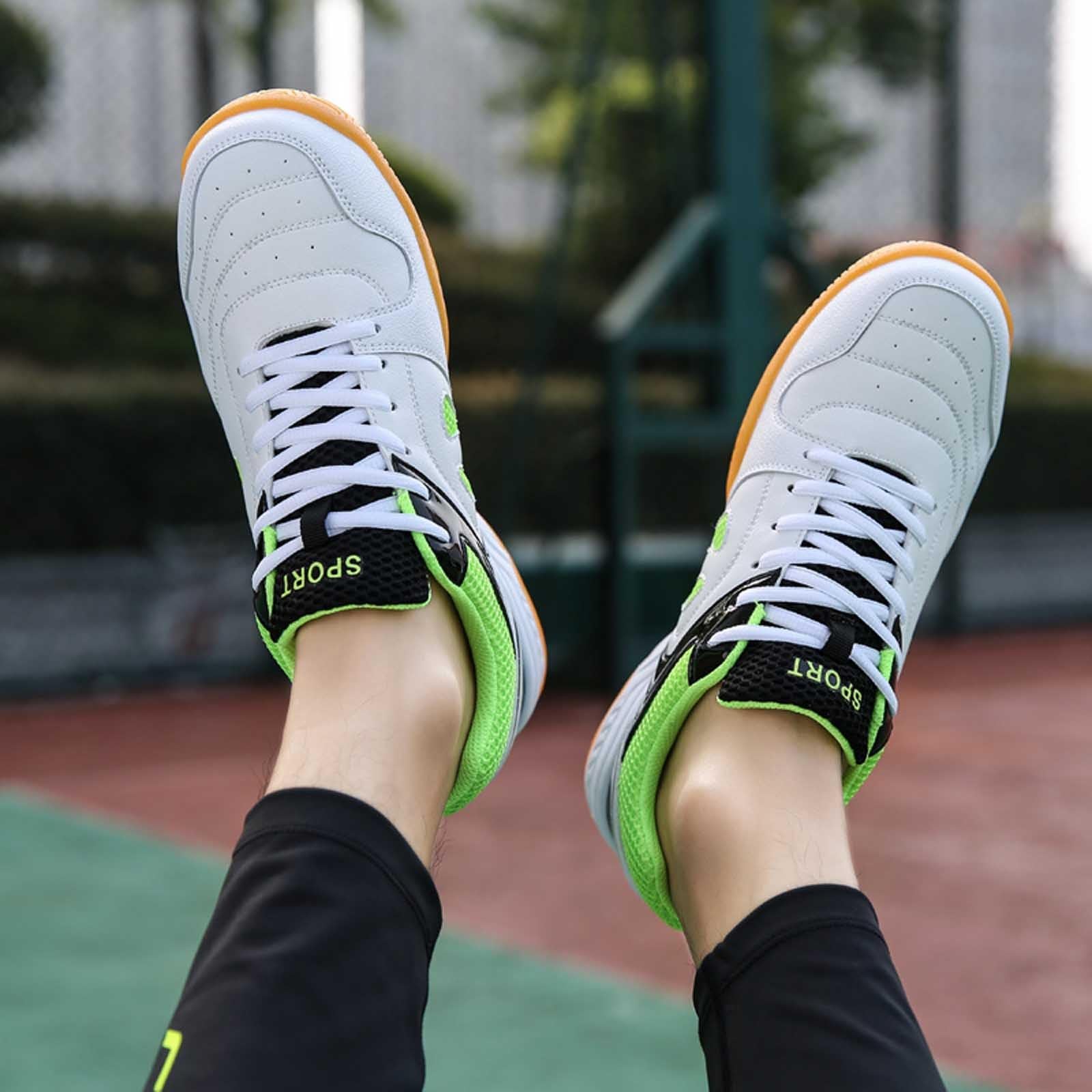 Badminton Schuhe Leicht Weich - Sneakers for Men rutschfeste Indoor Turnschuhe Halbschuhe Sportlich Sneaker Bequem Atmungsaktiv Joggingschuhe mit Schnürsenkel Fitness Schuhe