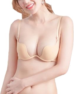 Quttos Women's Cotton Heavily Padded Underwire Plunge Bra Price In India