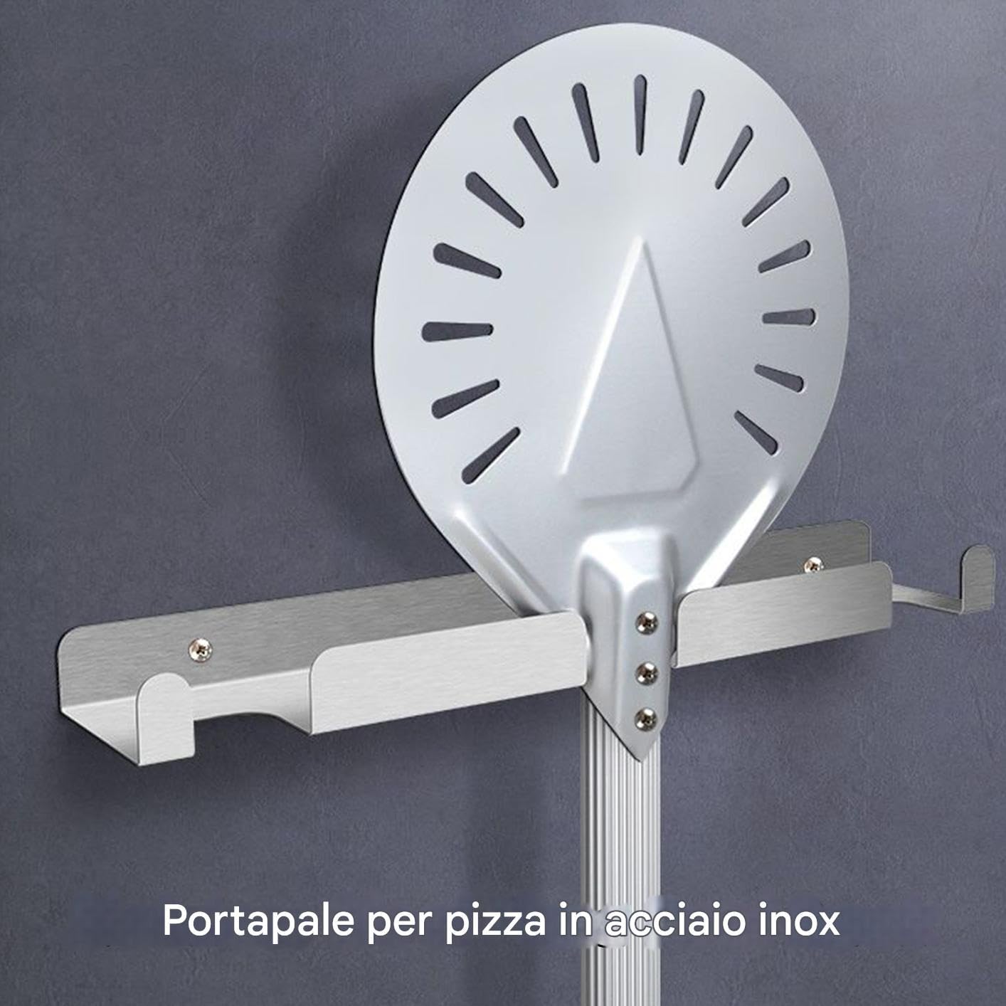 Portapale Per Pizza In Acciaio Inossidabile, Con Struttura Resistente Alla Ruggine, 41,5x8,3x3 Cm, Portapale Per Pizza, Utensili Da Cucina Per Ristoranti, Design, Per Utensili, Casa, Negoz