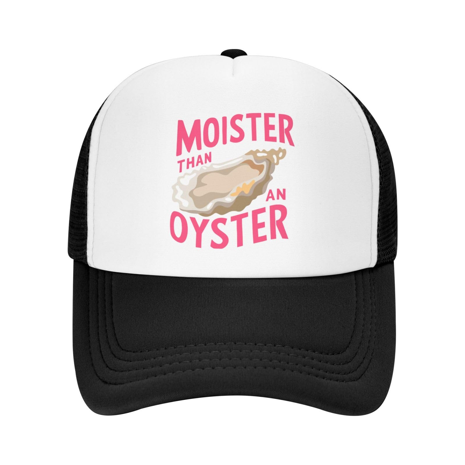 KWQDOZF Moister Than an Oyster Funny Trucker Hats for Women Cute & Inappropriate Adult Humor for Bachelorette Girls Trip Cap