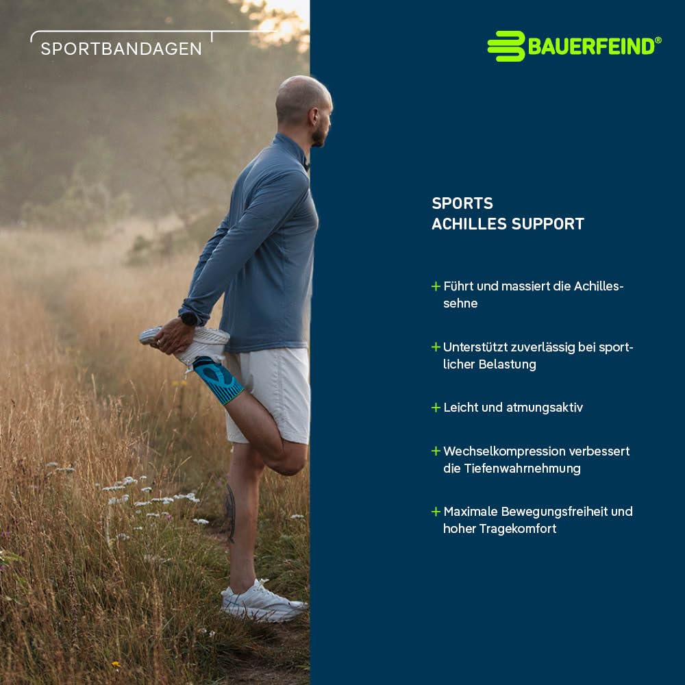 BAUERFEIND Achillessehnen-Bandage Sports Achilles Support 1 Unisex Sprunggelenk-Bandage für Sport