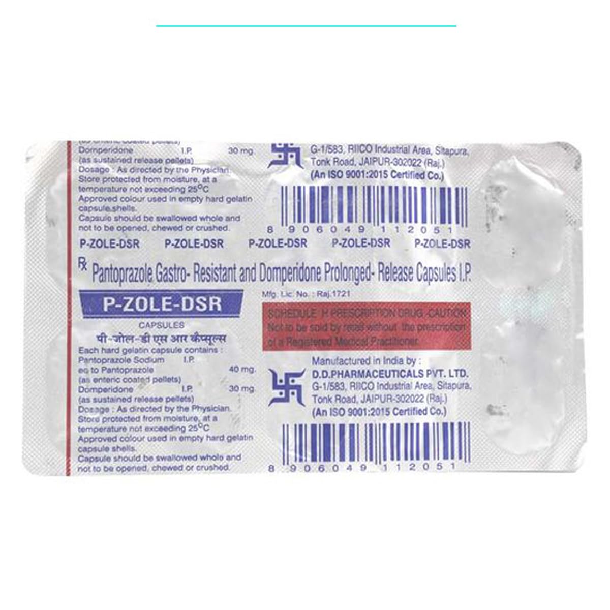 P-Zole-DSR - Strip of 10 Capsules