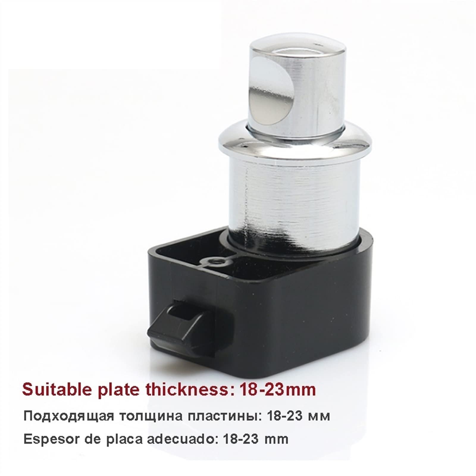Pokrętło przyciskowe blokada szafki bez klucza do szuflady kampera meble szafka łódź akcesoria do kampera ZS03 A 1 szt. (kolor: 18-23 mm chrom)