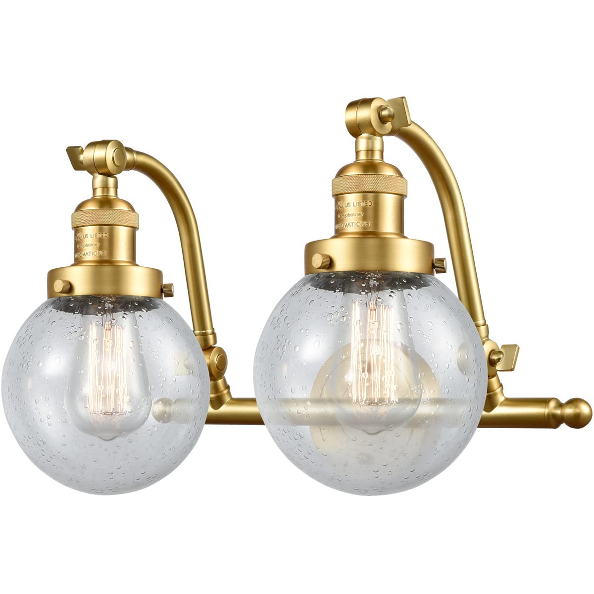 Innovations Lighting 515-2W-SG-G204-6-LED Bare Bulb 1 Light Cord Set, Satin Gold
