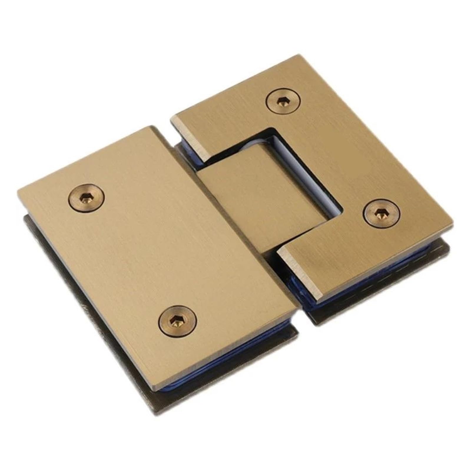 Bisagras para mamparas de ducha, Bisagras for puerta de ducha, montaje en pared acero inoxidable, 90, 135, 180 grados, reemplazo cromo dorado(Chrome-180)