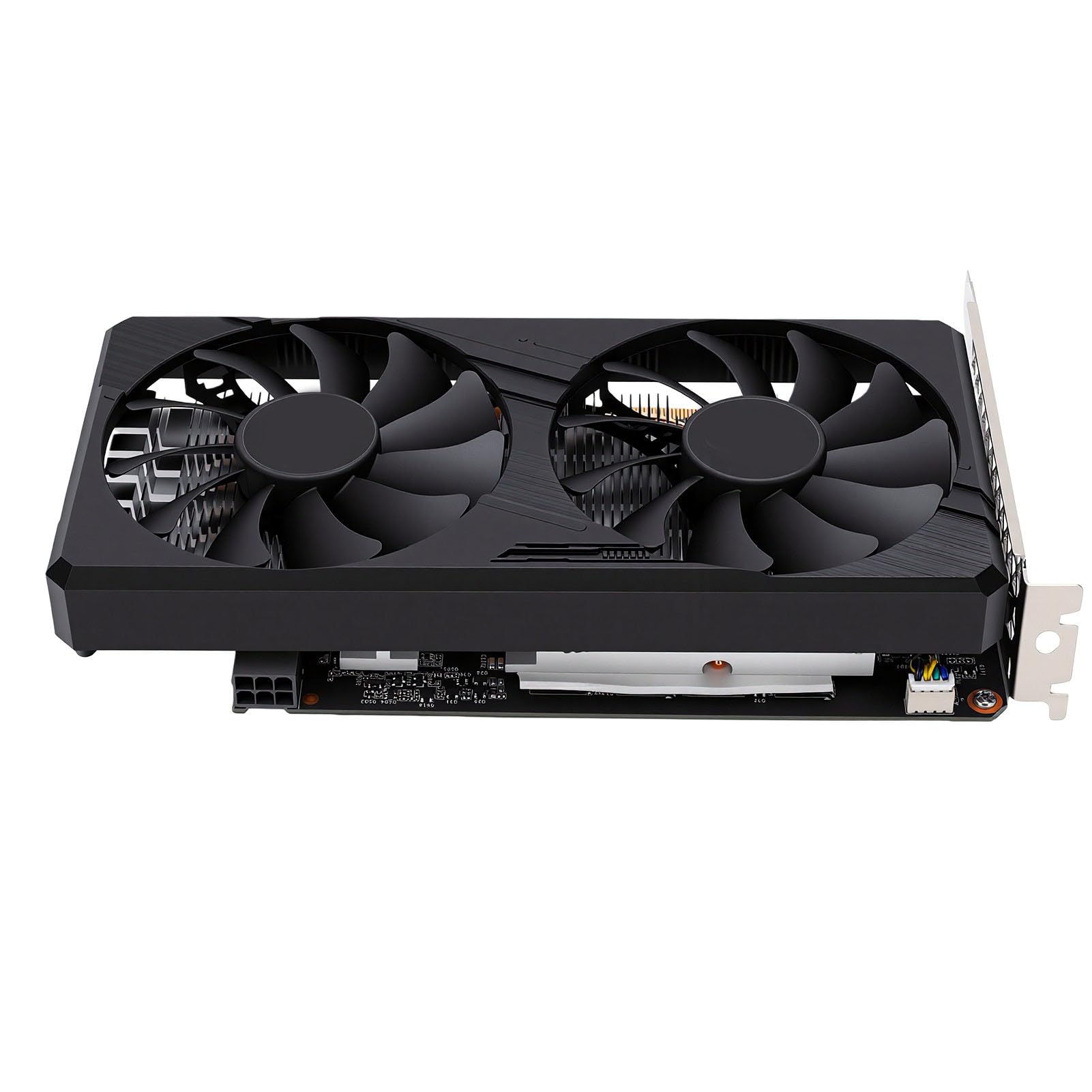 Bewinner Karta Graficzna 6 GB GDDR5, 192-bitowa Karta Graficzna do Gier z Dwoma Wentylatorami, HDMI i 2 Portami DisplayPort PCI Express 3.0 X16