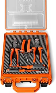 Klein Tools 94160MBINS MODbox Insulated Tool Kit, 5-Piece, 1000V Rated Electrician Tools Set with Screwdrivers, Wire Stripper, Cutters, Modular Storage Box