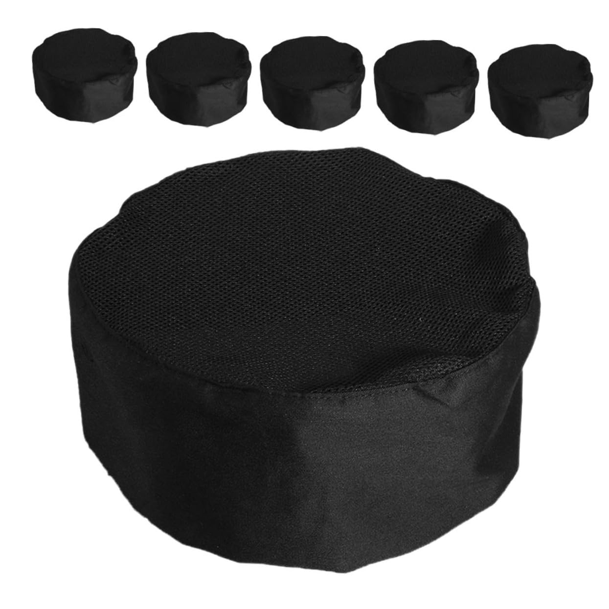POPETPOP 6piezas Gorros De Chef para Cocina Cafetería y Catering Gorros De Trabajo Ajustables Parte Superior De Malla Transpirable para Adultos