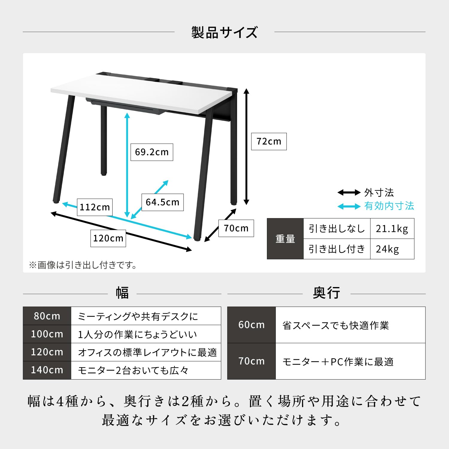 Amazon.co.jp: オフィスデスク コクヨ リーン 平机 ワークデスク