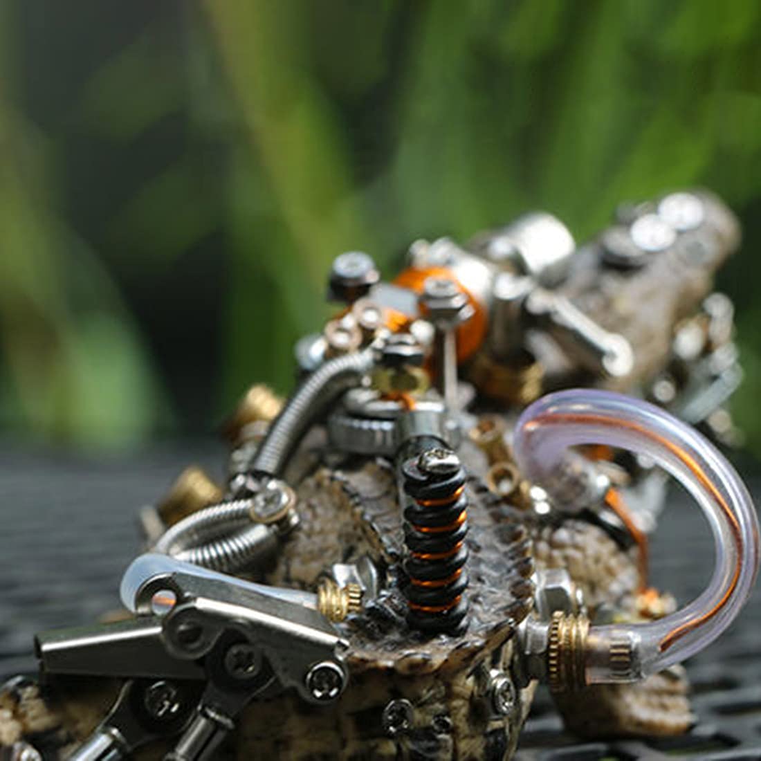 Zestaw 3D Metal Puzzle Mechaniczny Model Krokodyla, 547 Elementów DIY Puzzle Konstrukcyjne Zabawki Dorosłych