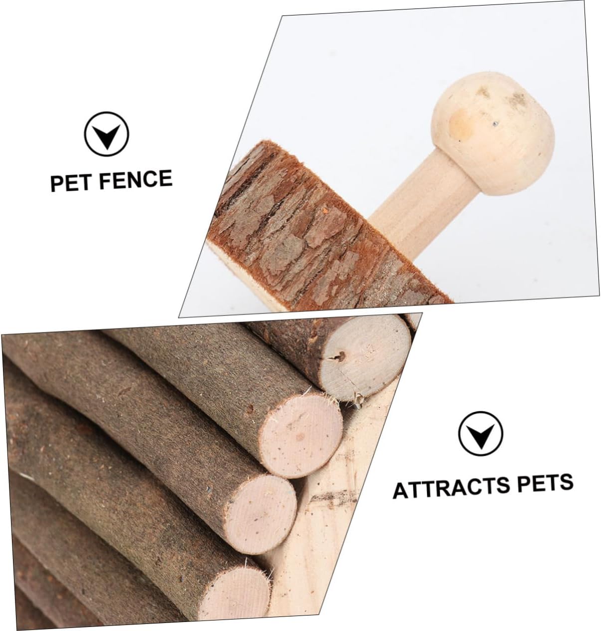 Eco-Friendly Wooden Toys for Hamsters Set Pet Toy House Chew Fencing Entertainment