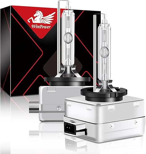 WinPower Bombillas de repuesto para faros delanteros de xenón HID D1S de 35 W, 6000 K, paquete de 2