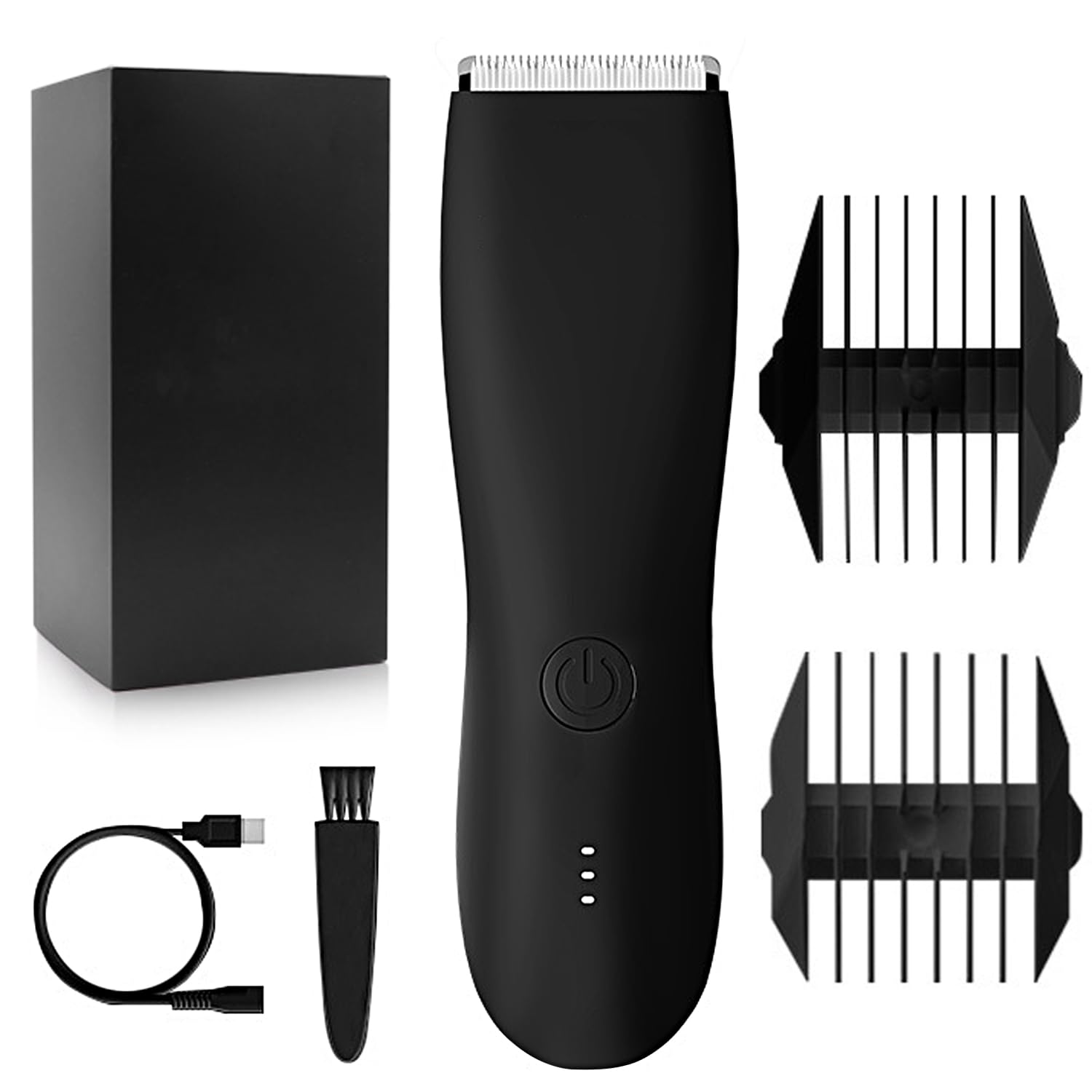 Barbeador Elétrico Masculino À Prova d'Água, Aparador de Pelos Cerâmica, Máquina de