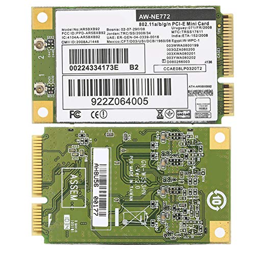 SUNGOOYUE Tarjeta de Red Inalámbrica AR9280 DualBand 5G Mini PCI-E para Notebook y Computadora de Escritorio miniatura 4