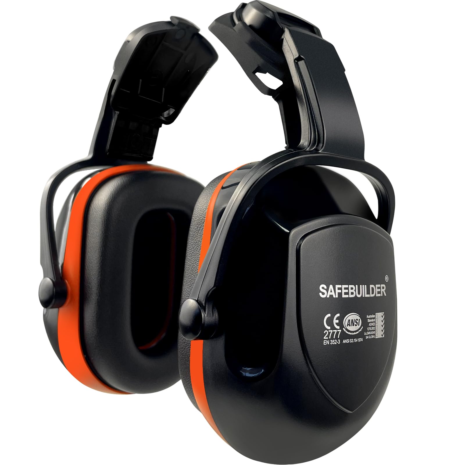 SAFEBUILDER, Orejeras para cascos duros, orejeras con reducción de ruido, protección auditiva para casco